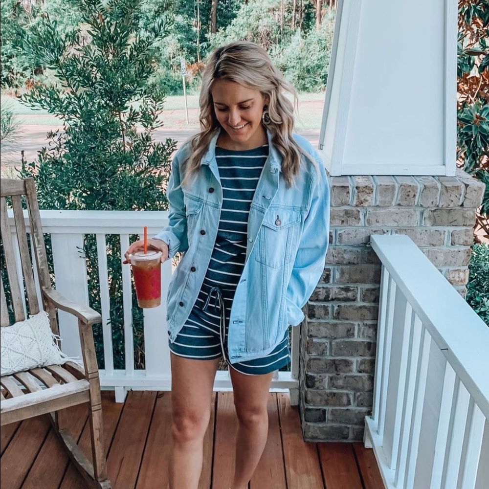 Oversized jean jacket